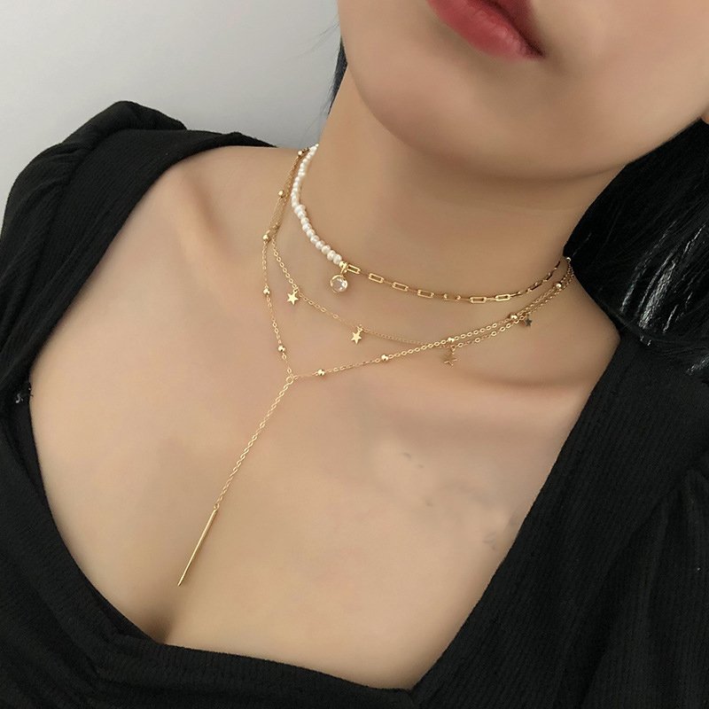 Star Lariat Necklace