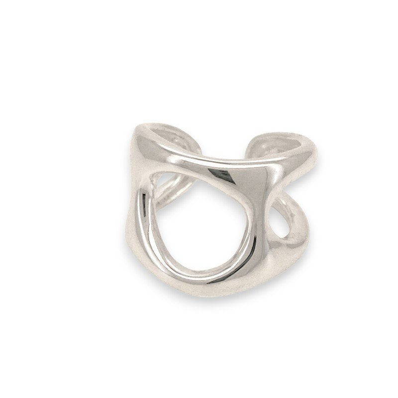 Statement Open Ring in sterling silver 1