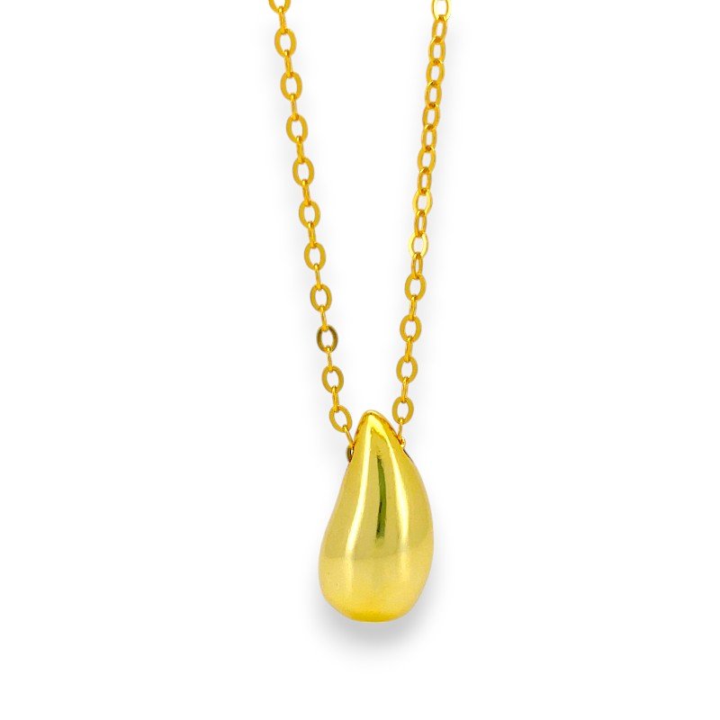 Gold Drop Pendant Necklace4