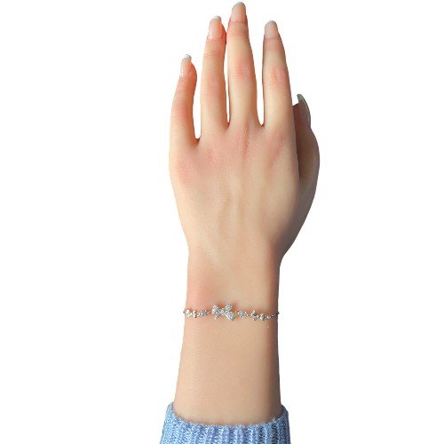 unique bow bracelet in sterling silver for women 2