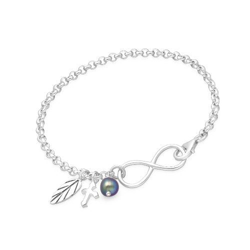 Infinity Charm Bracelet in 925 sterling silver 1