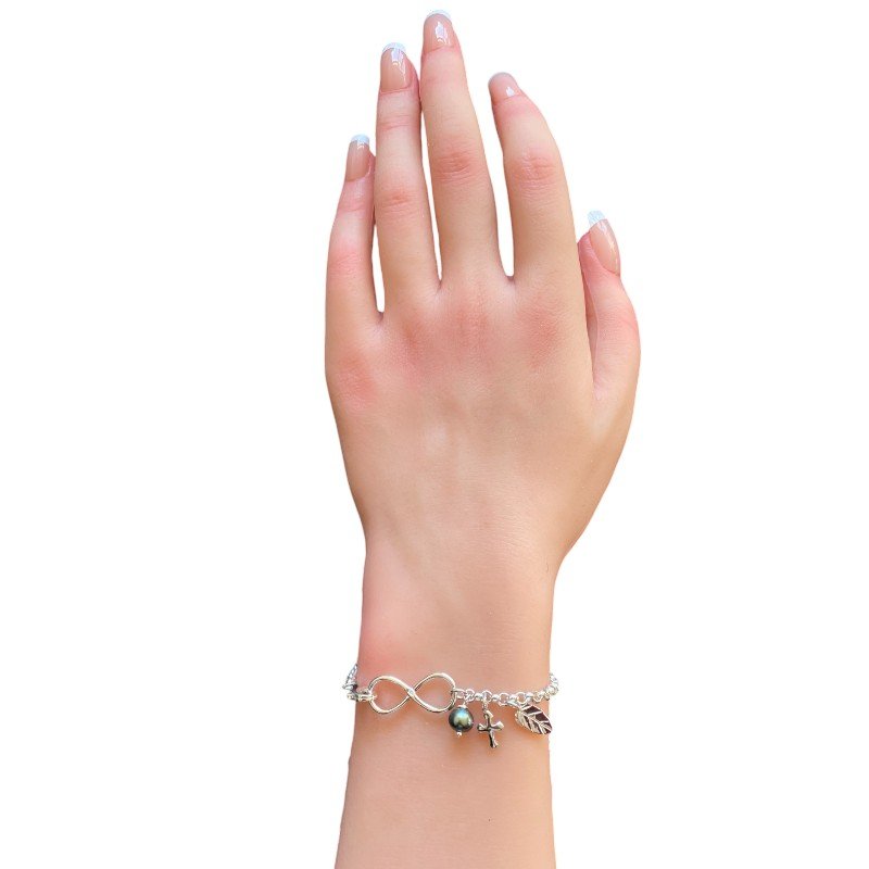 Infinity Charm Bracelet in 925 sterling silver 2