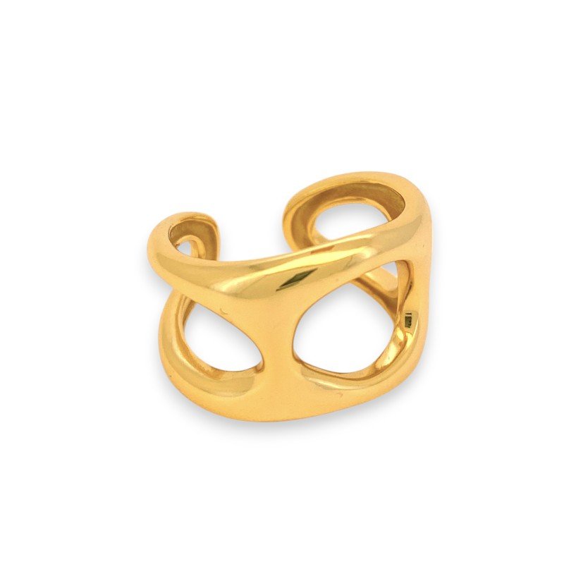 Gold Statement Ring in sterling silver1