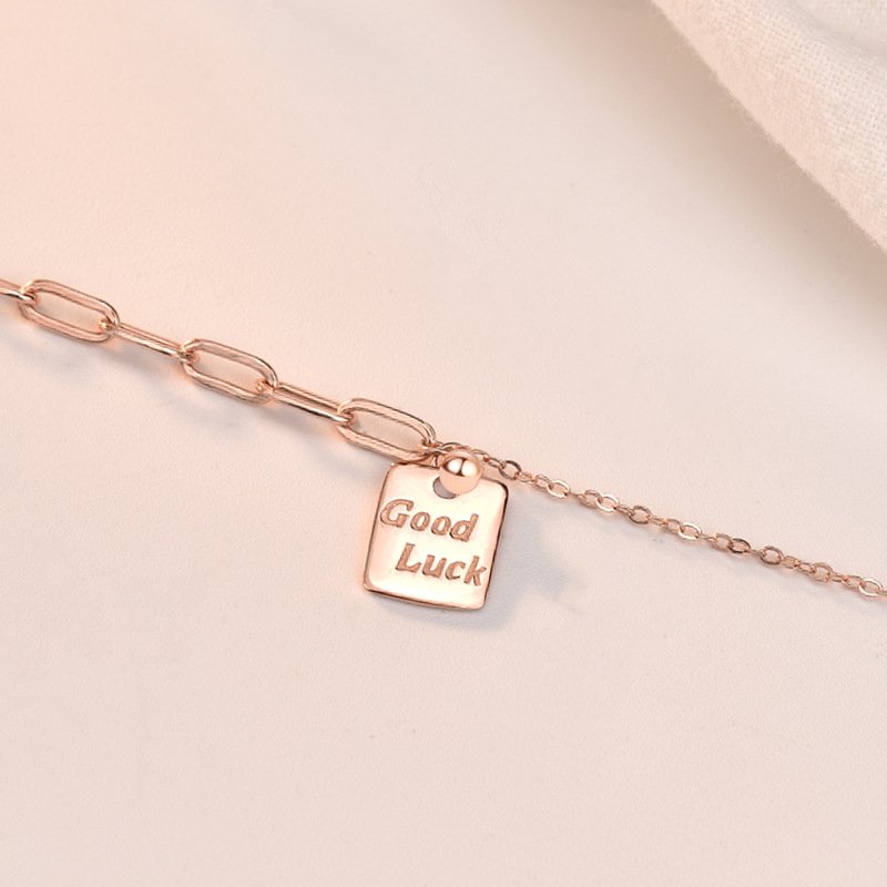 Good Luck Charm Bracelet in rose gold for women 6