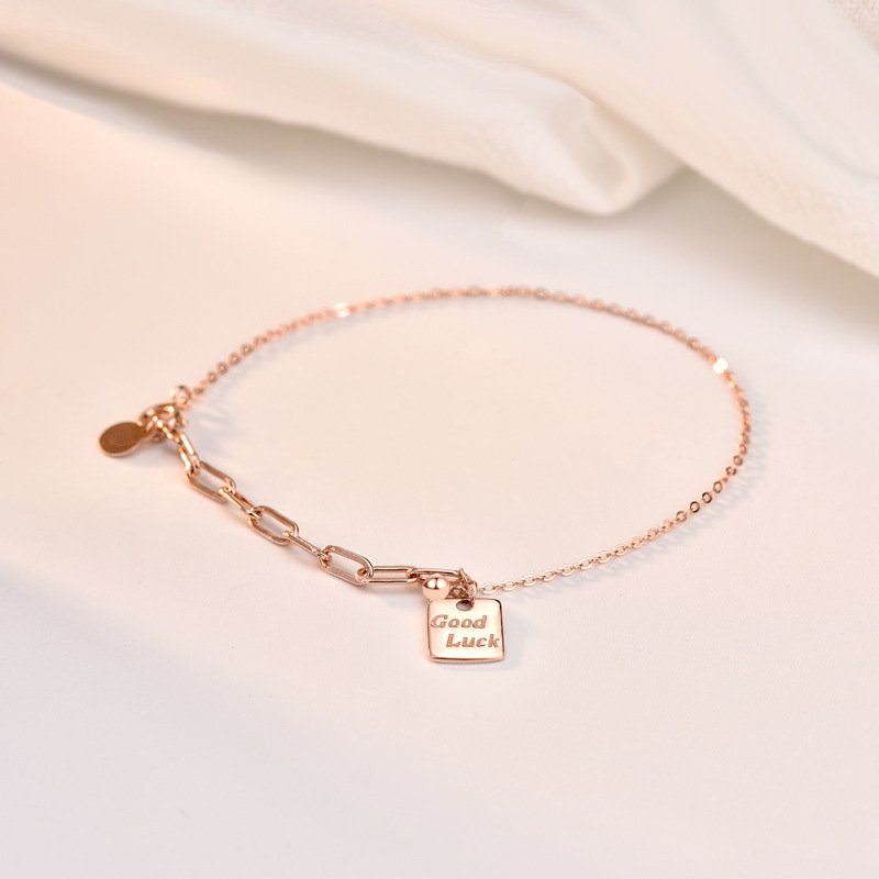 Good Luck Charm Bracelet in rose gold for women 5