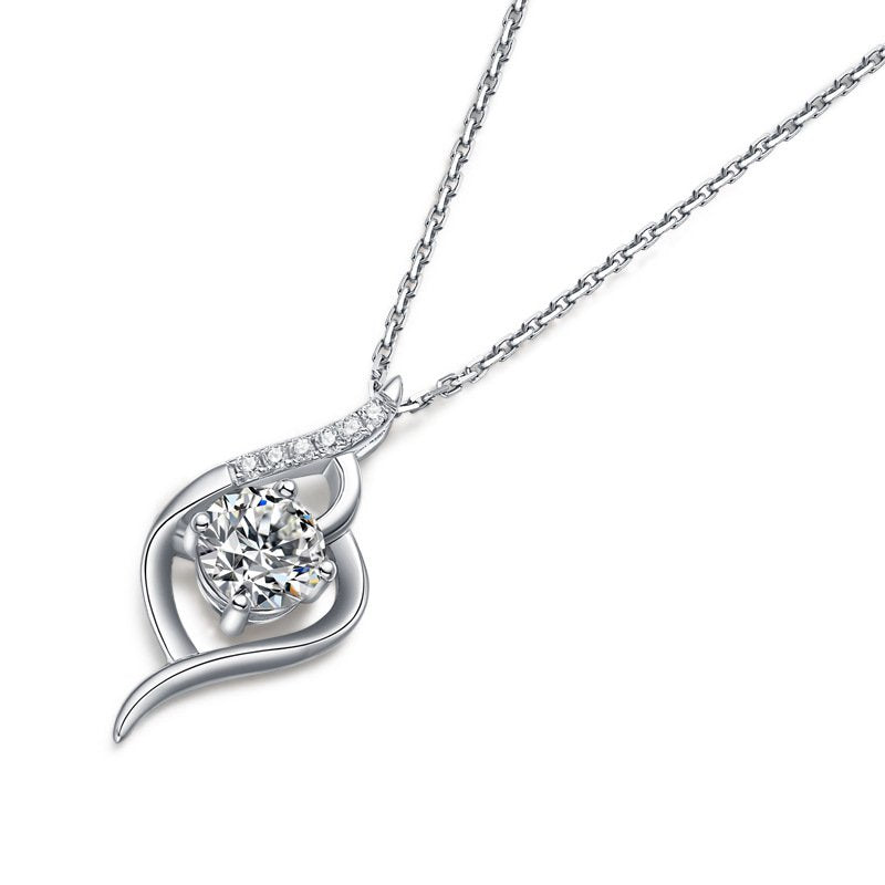 Infinity Twirl Pendant Necklace in sterling silver 2