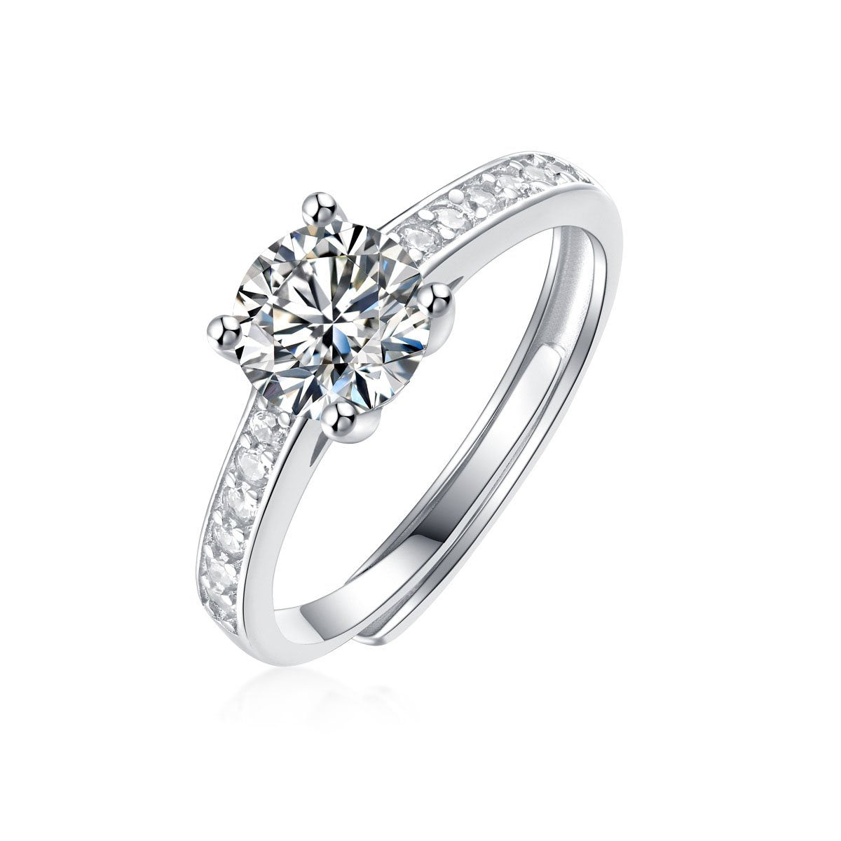 Solitaire Pave Ring4