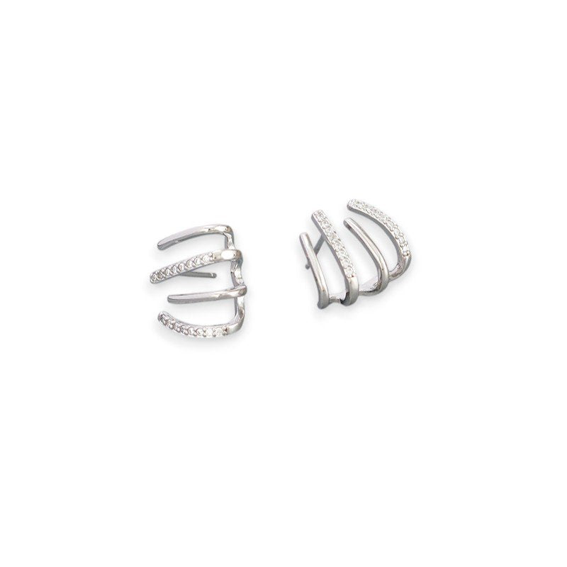 Multi-row Stud Earrings1