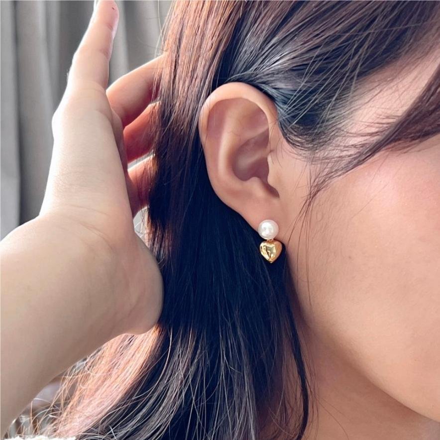 Pearl Heart Earrings3
