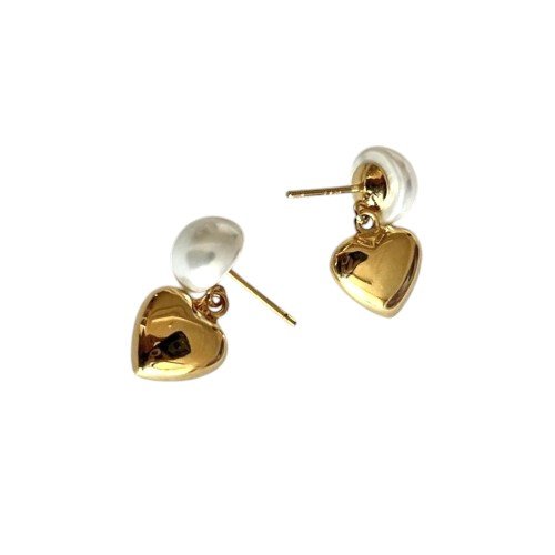 Pearl Heart Earrings1