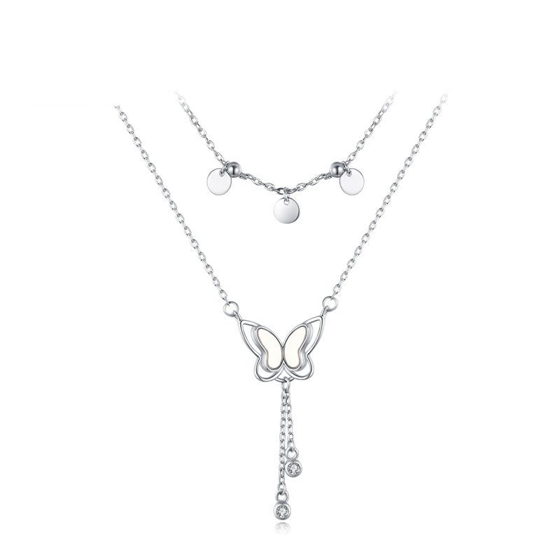 Layered Butterfly Necklace
