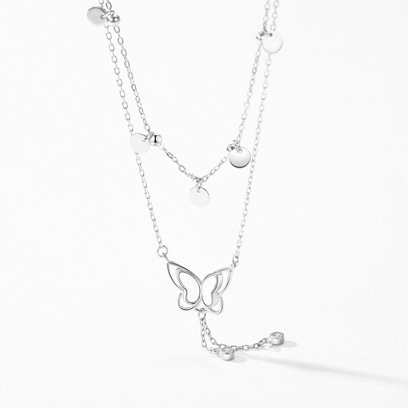 Layered Butterfly Necklace