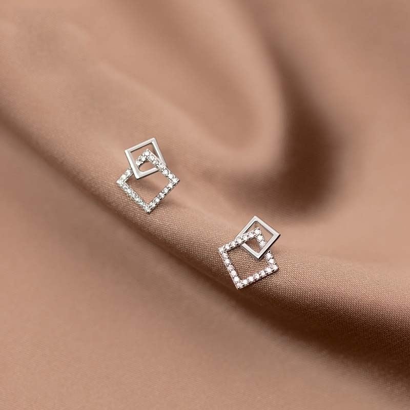 Square Stud Earrings