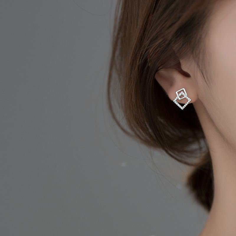 Square Stud Earrings