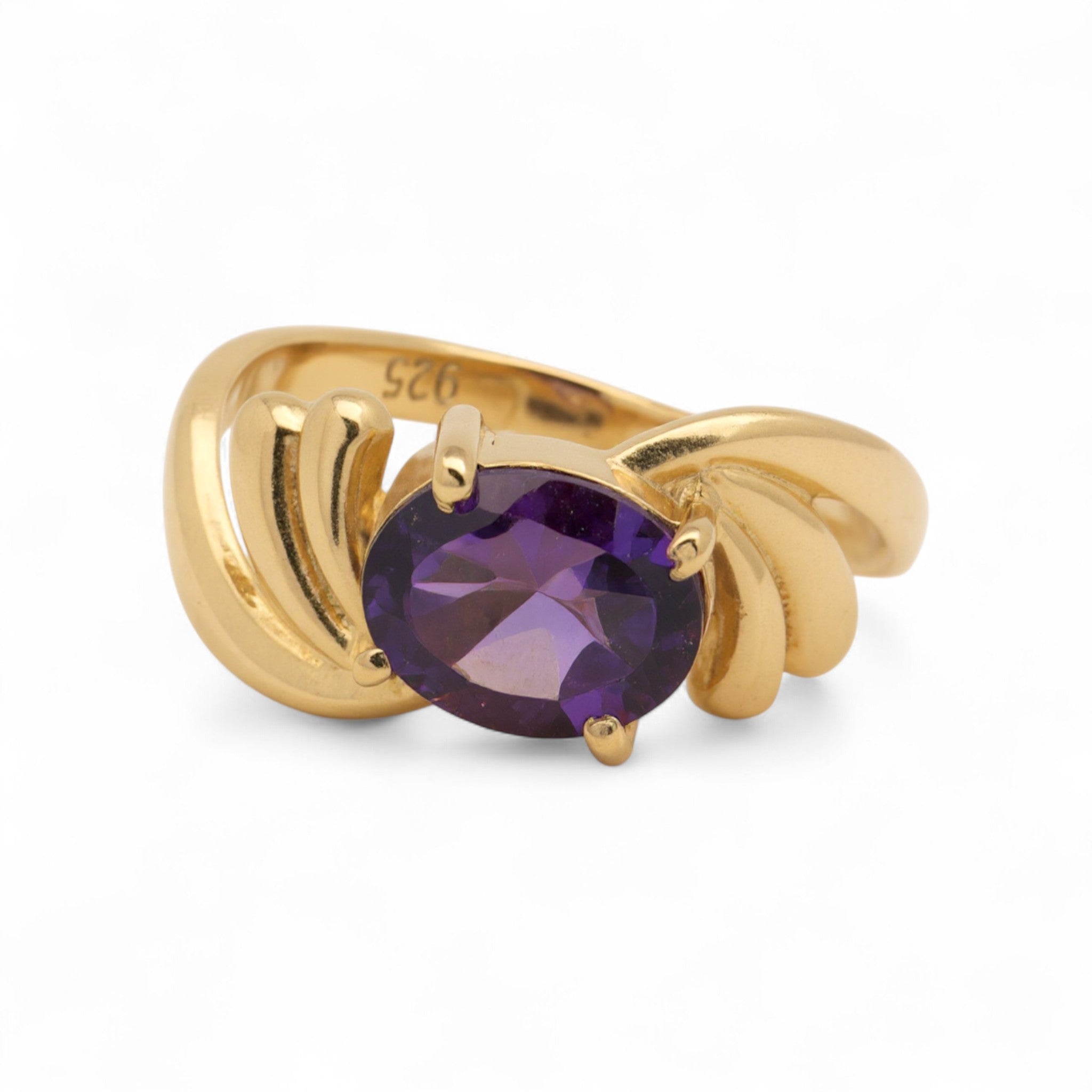 Amethyst Oval-Cut Ring