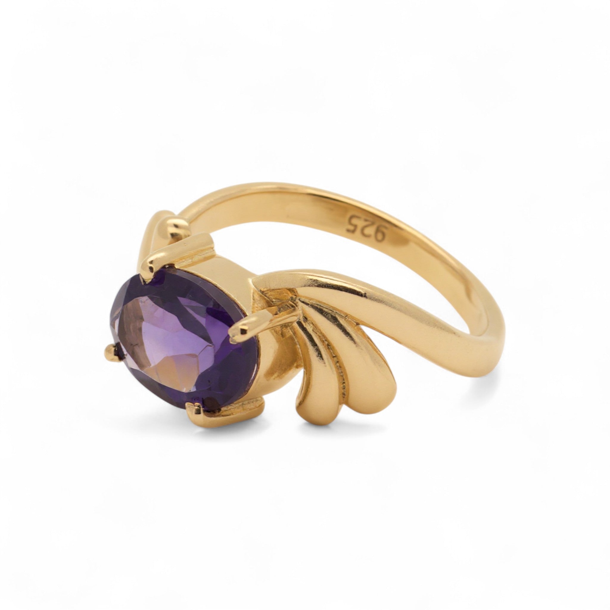 Amethyst Oval-Cut Ring