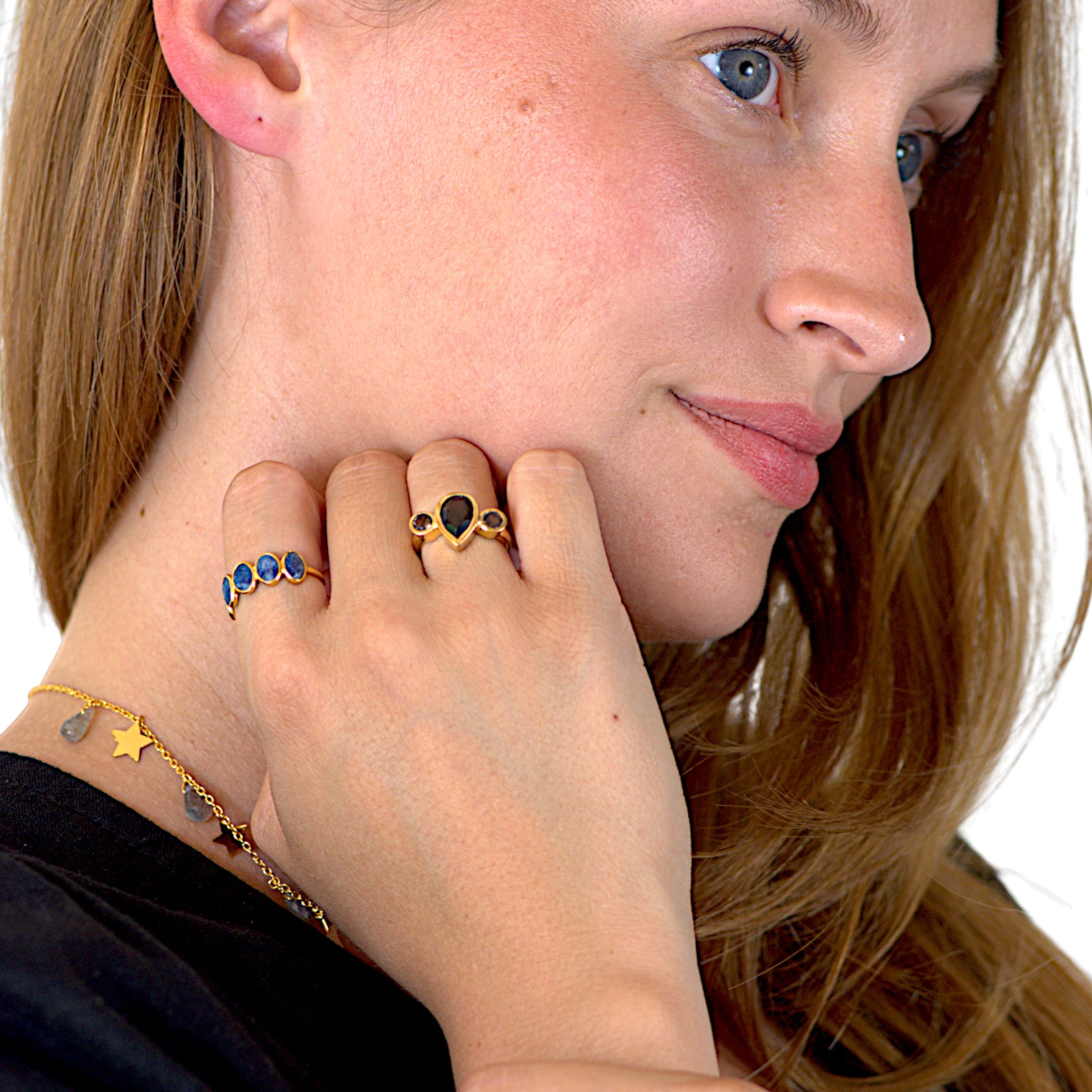 Blue Sapphire Band Ring