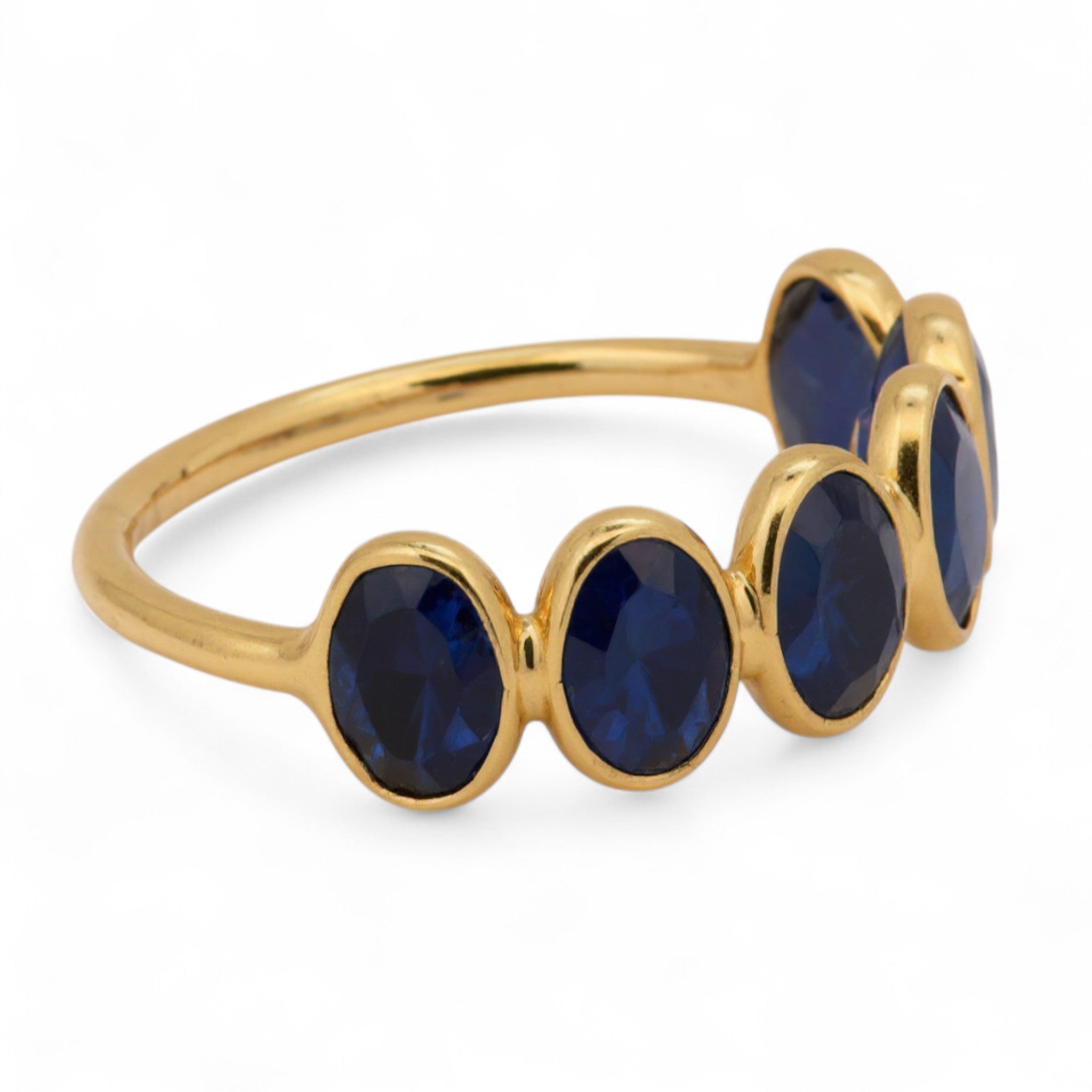 Blue Sapphire Band Ring