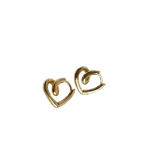 Open Heart Hoop Earrings1