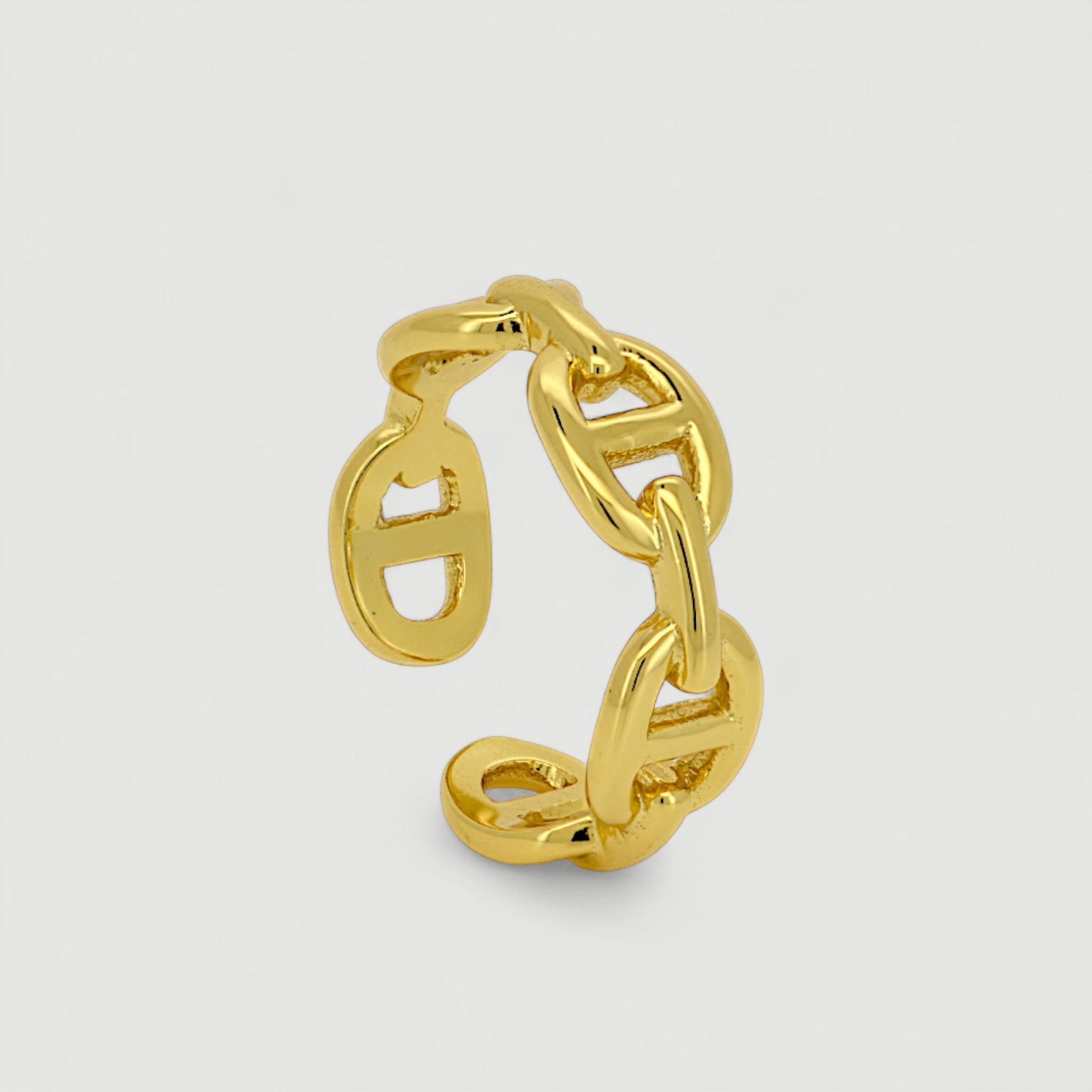 Chain Link Open Ring1