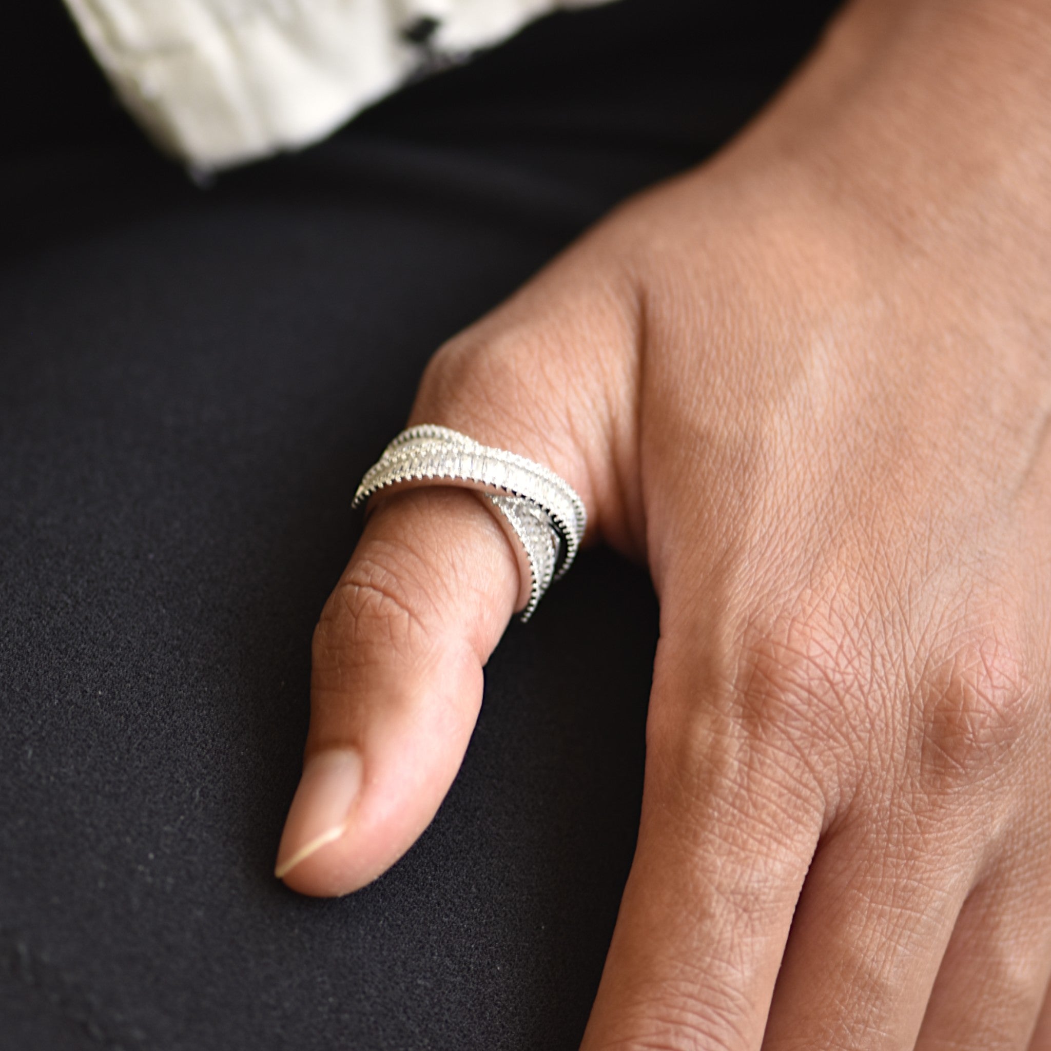 Criss-Cross Baguette RingDSC0285