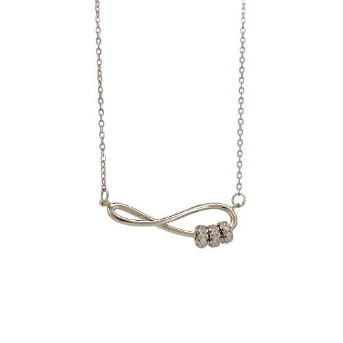 Infinity Necklace in sterling silver 1