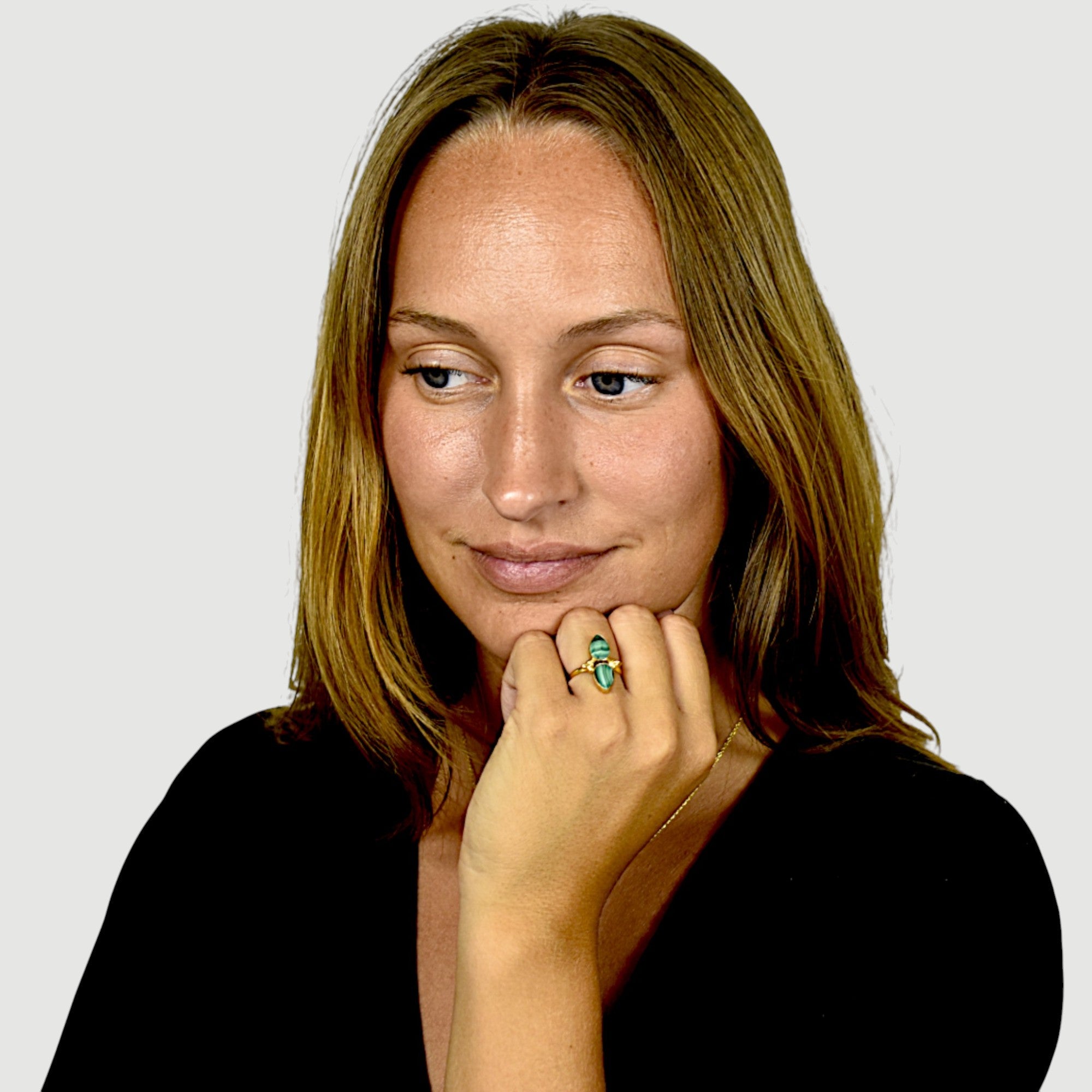 Green Malachite Ring