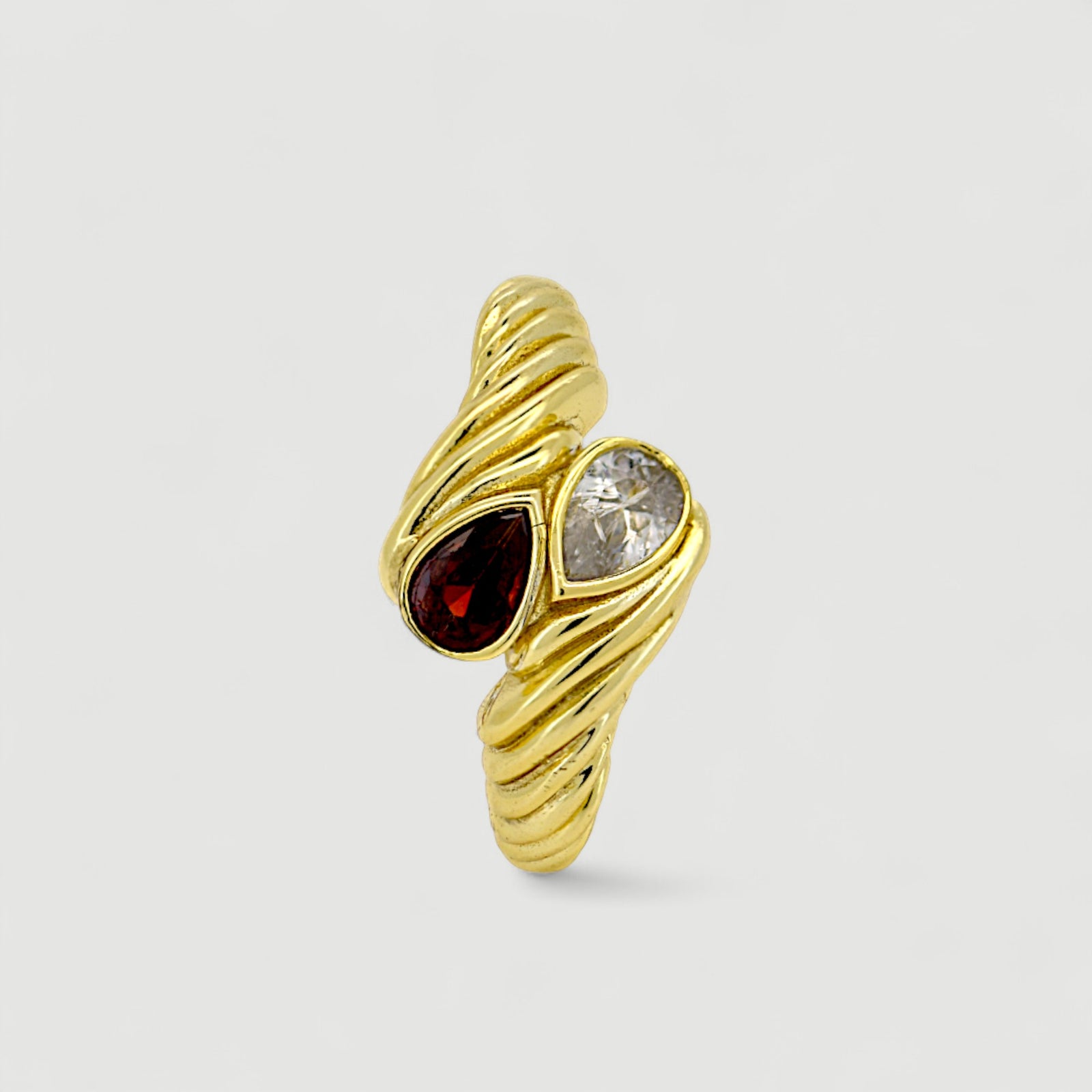 Dual Gemstone Open Ring4