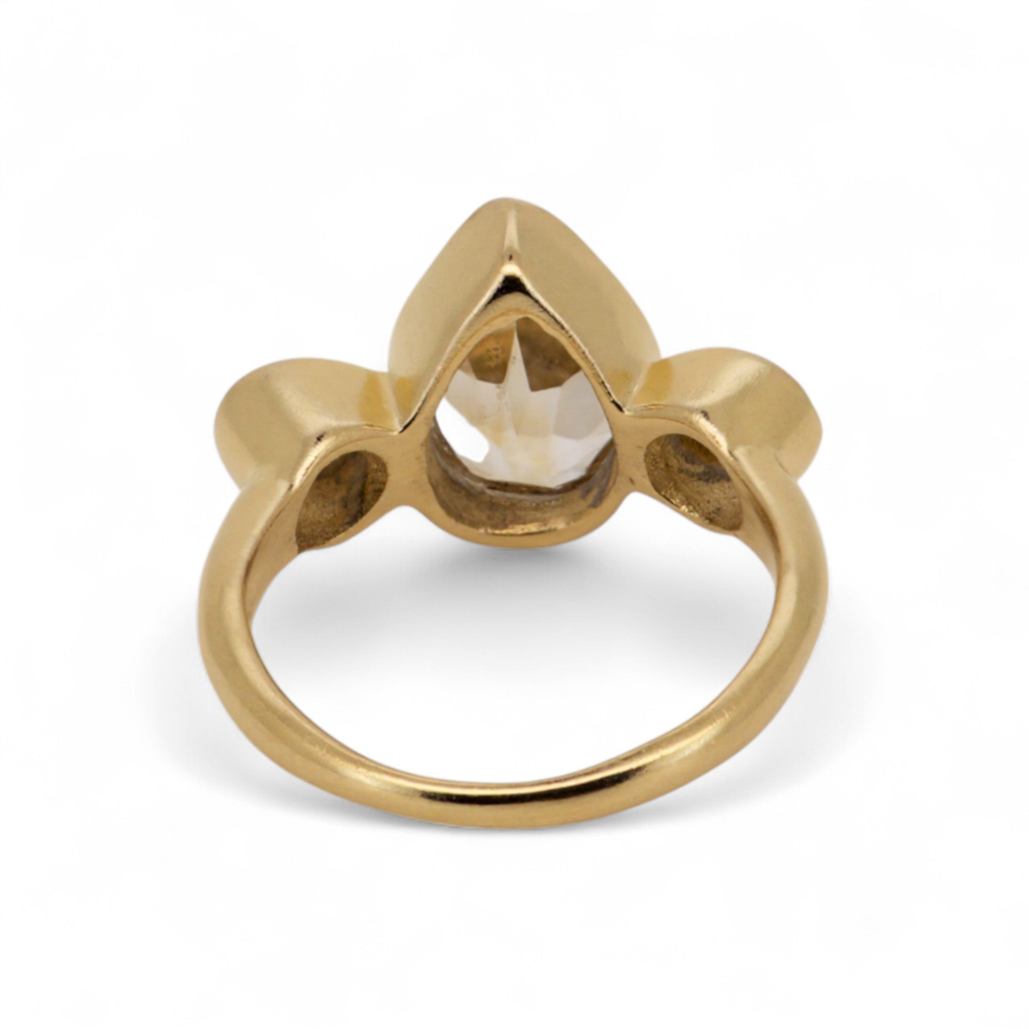 Elegant Golden Topaz Ring