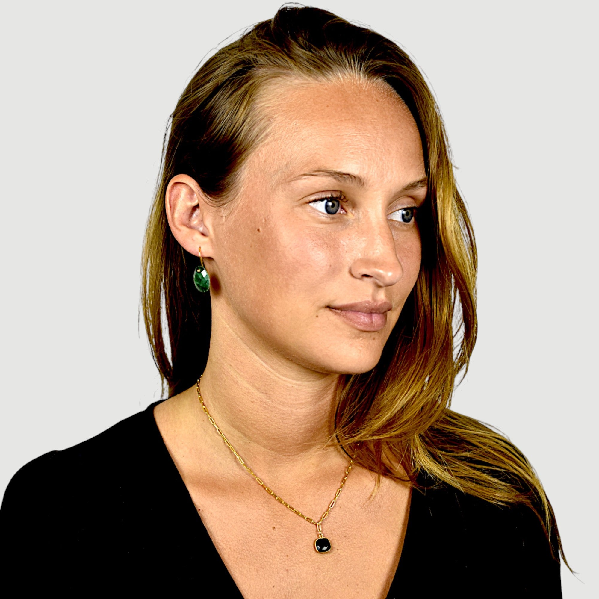 Green Onyx Pendant Necklace