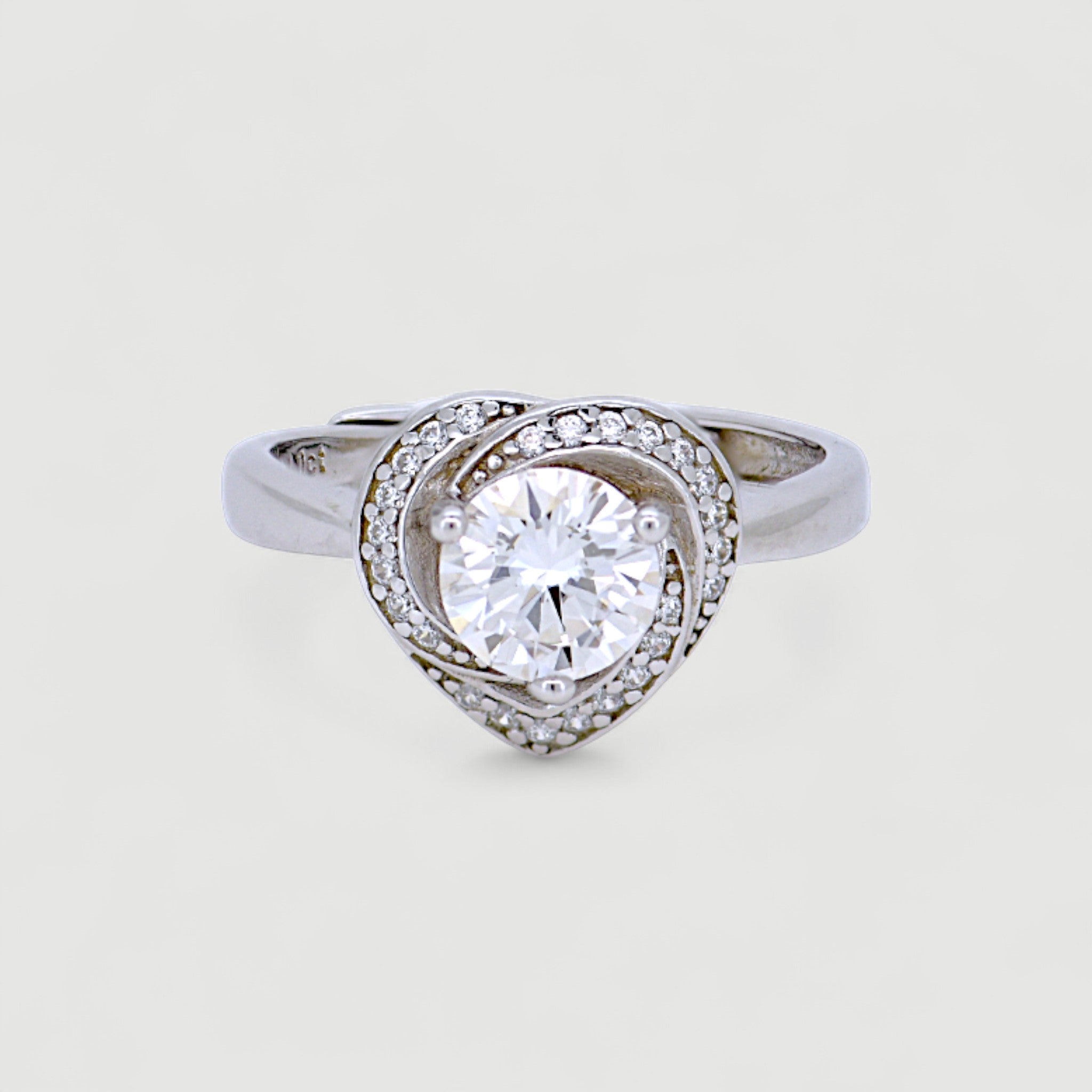 Heart Shaped Solitaire Ring1