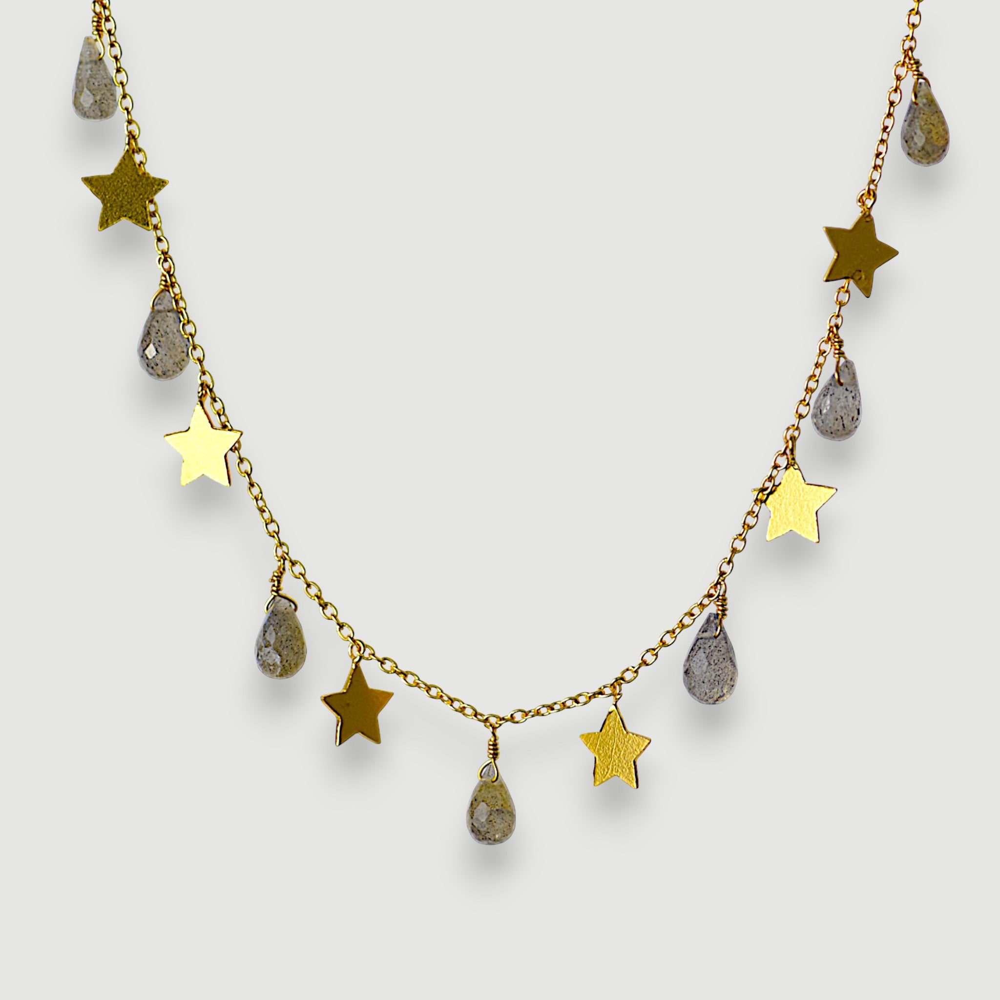 Labradorite Star Charm Necklace