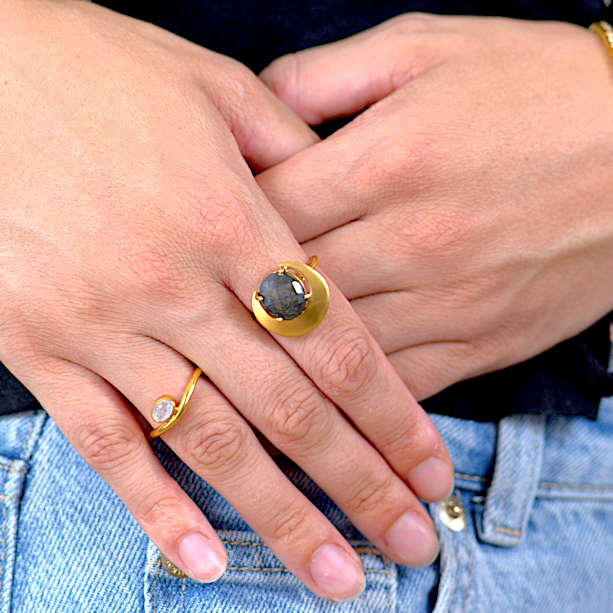Malachite Gold Ring