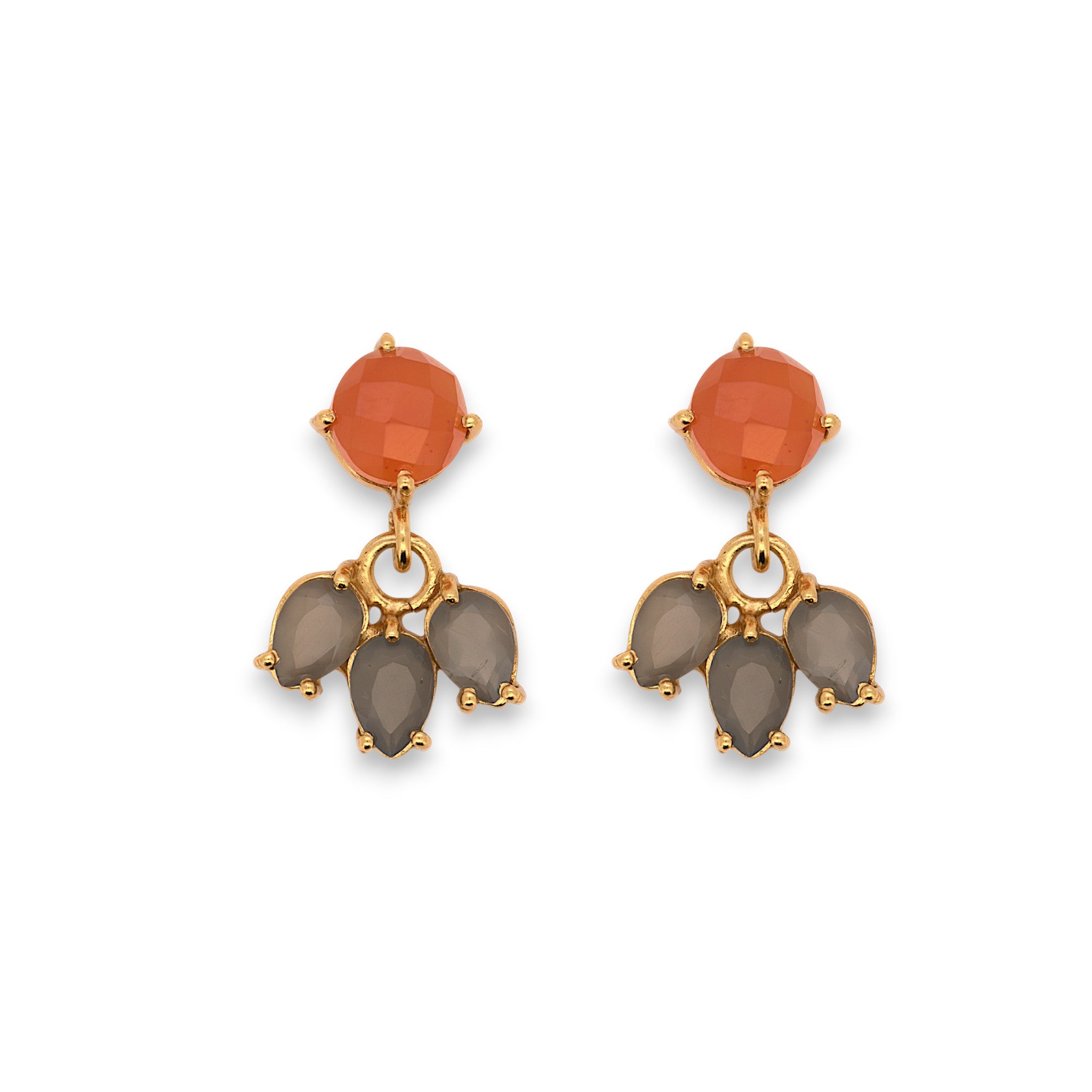 Natural Gemstone Drop Earrings1