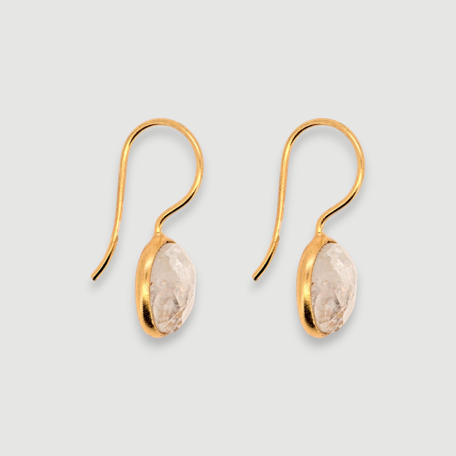 Natural Rainbow Moonstone Earring5