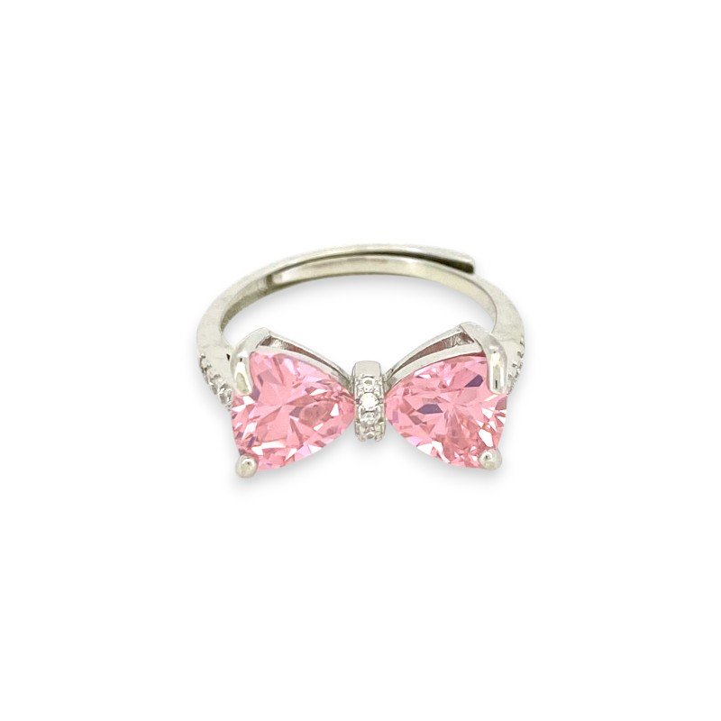 Pink Knot Open Ring1