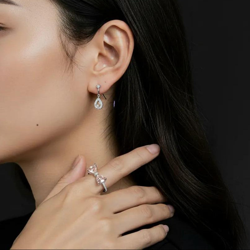 Pink Knot Open Ring1