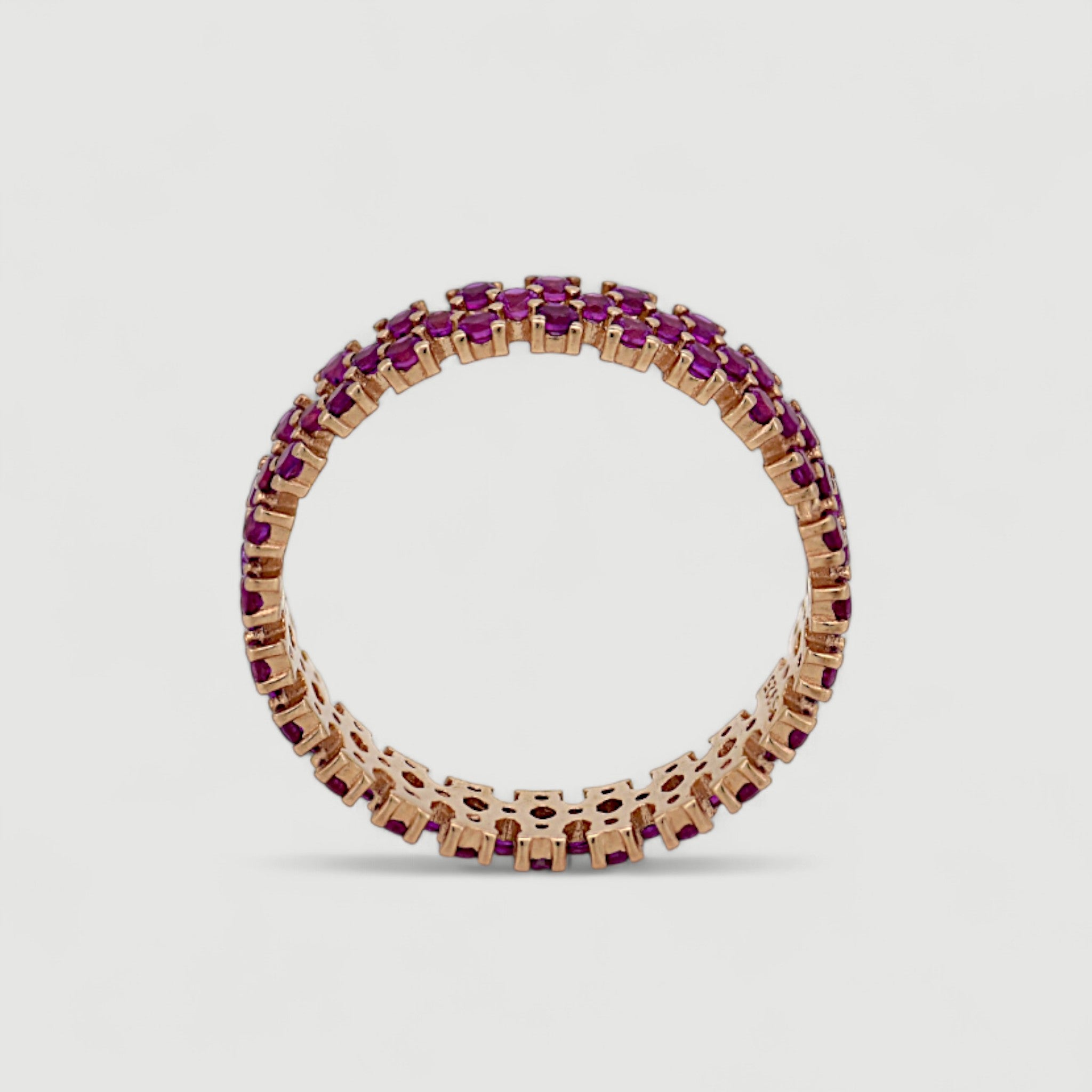 Pink Sapphire Eternity Band5