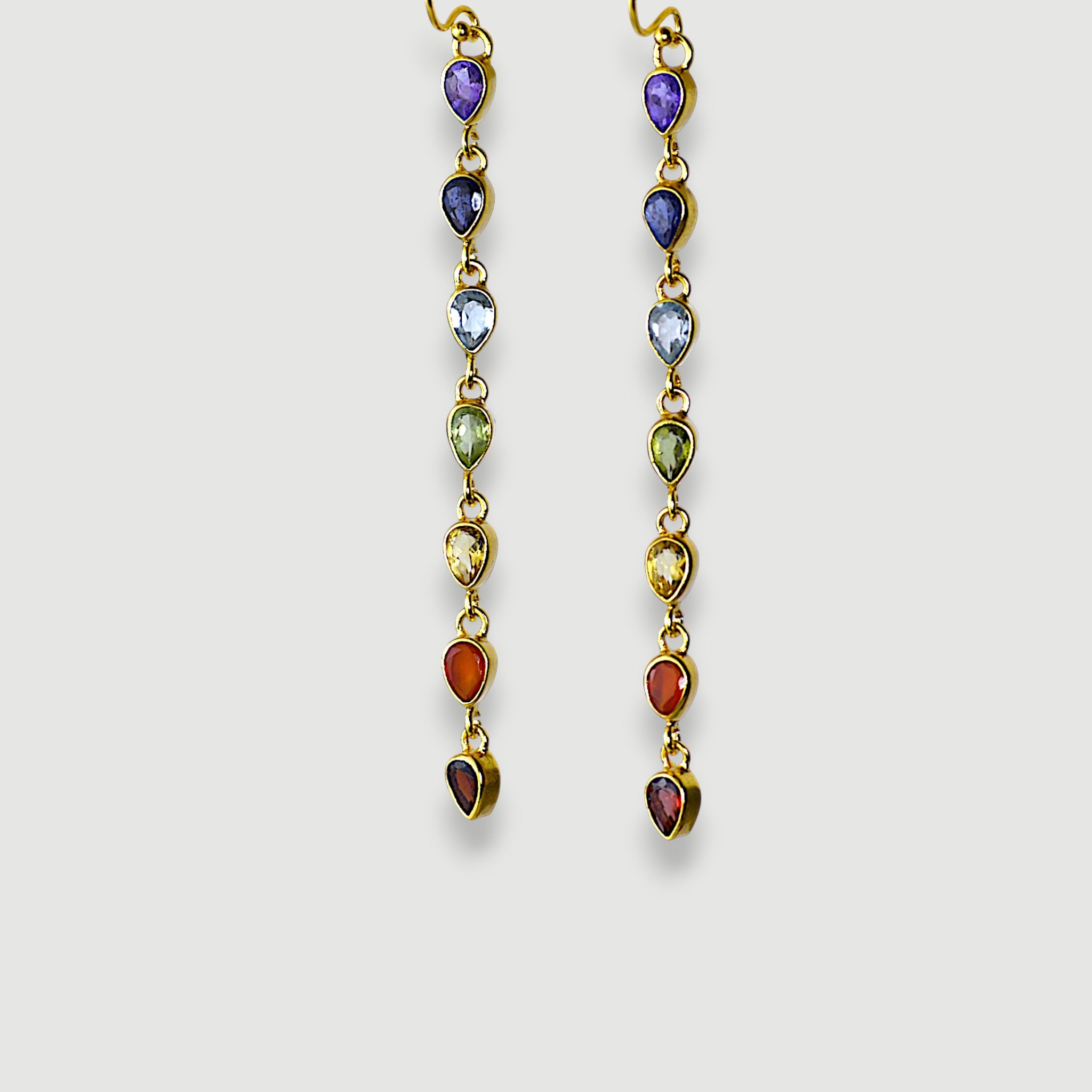 Rainbow Natural Gemstone Earrings