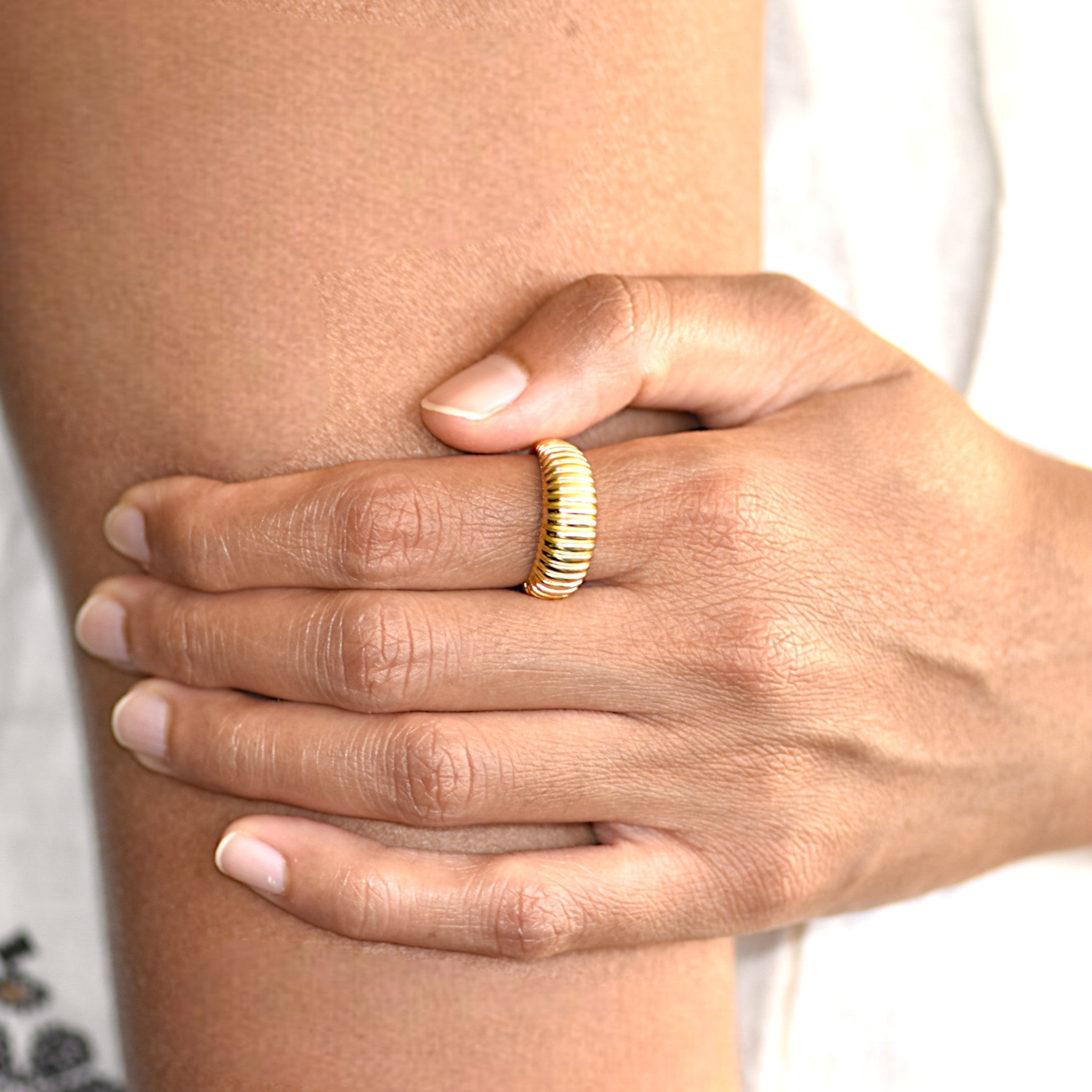 Ribbed Statement Ring222