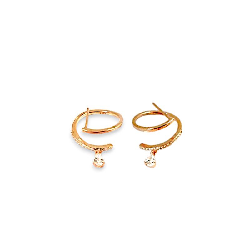 Curved Drop Earrings1