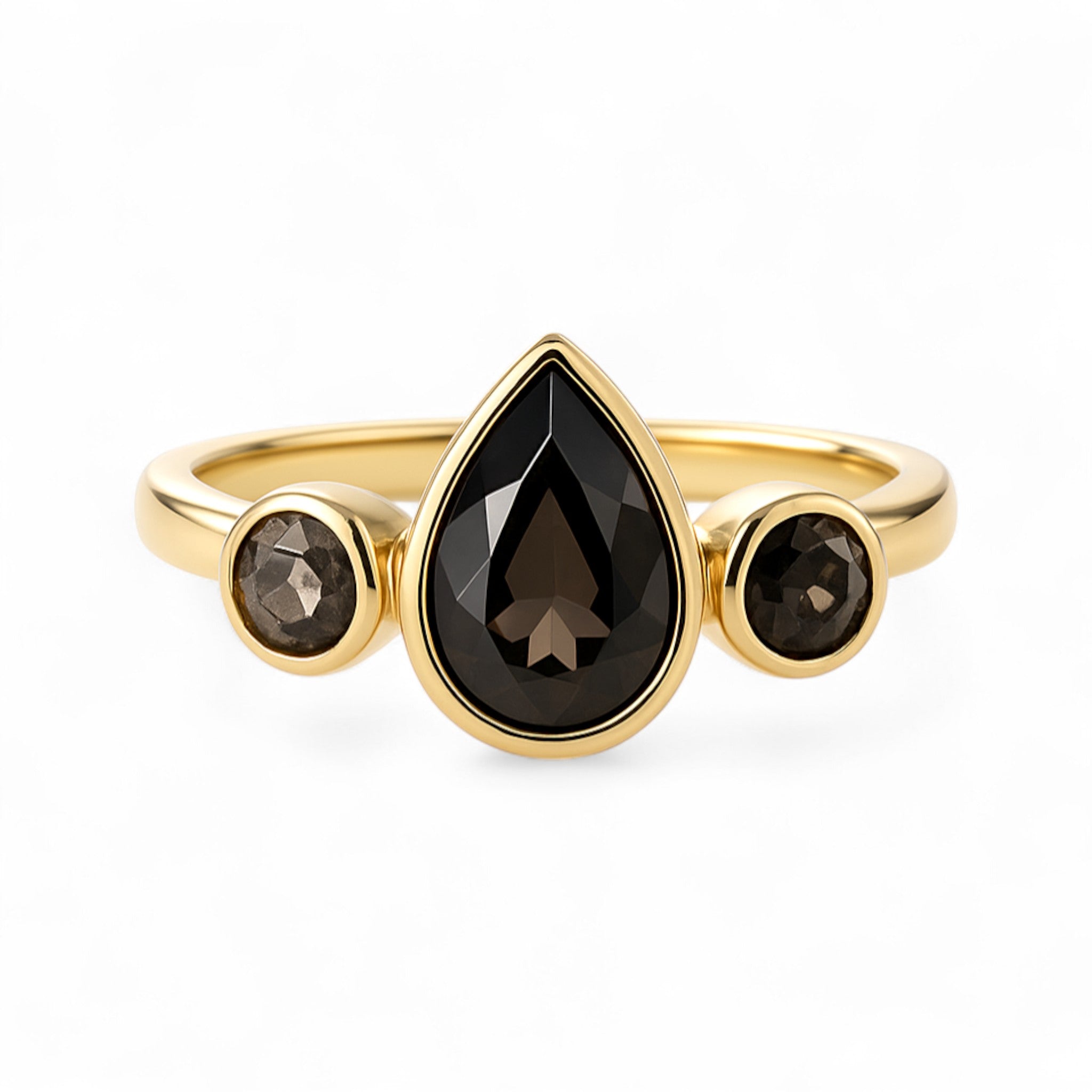 Smoky Topaz Gemstone Ring