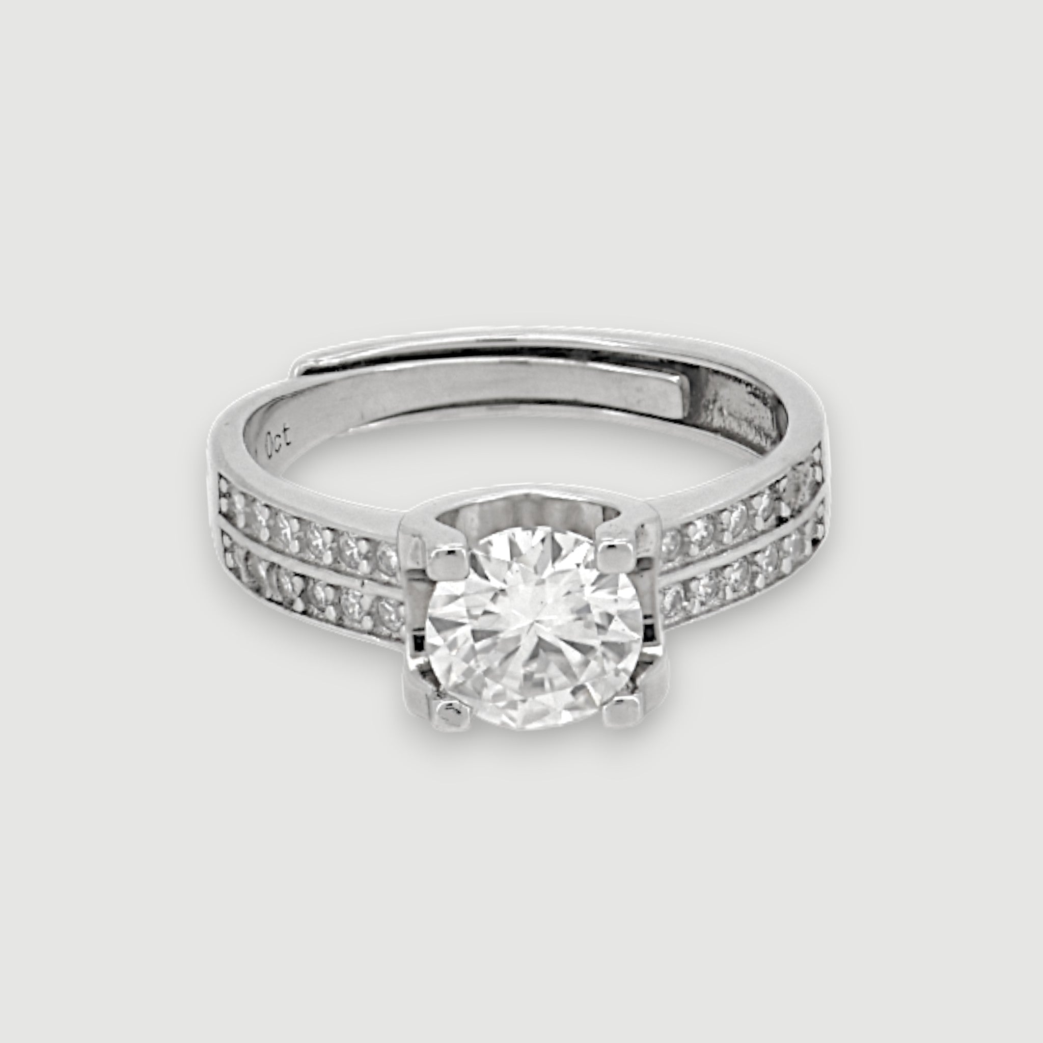 Solitaire Adjustable Ring12