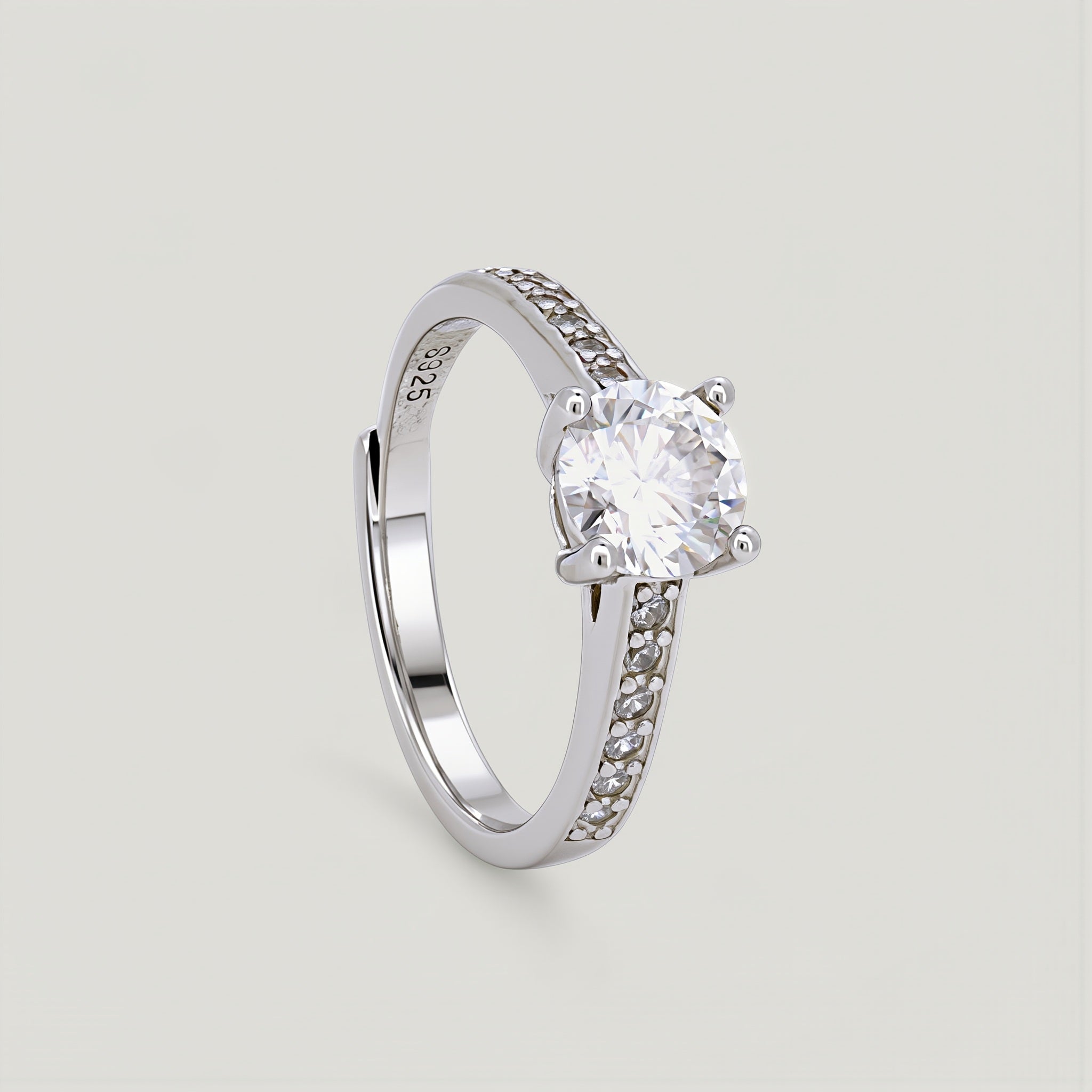 Solitaire Pave Ring1