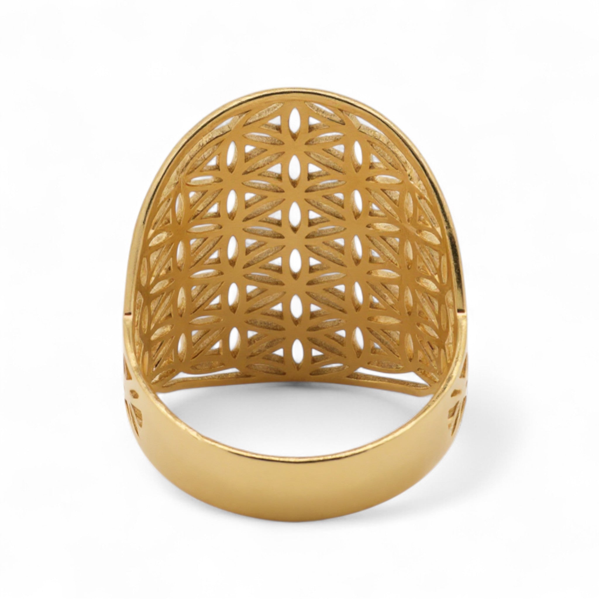 Statement Floral Cutout Ring