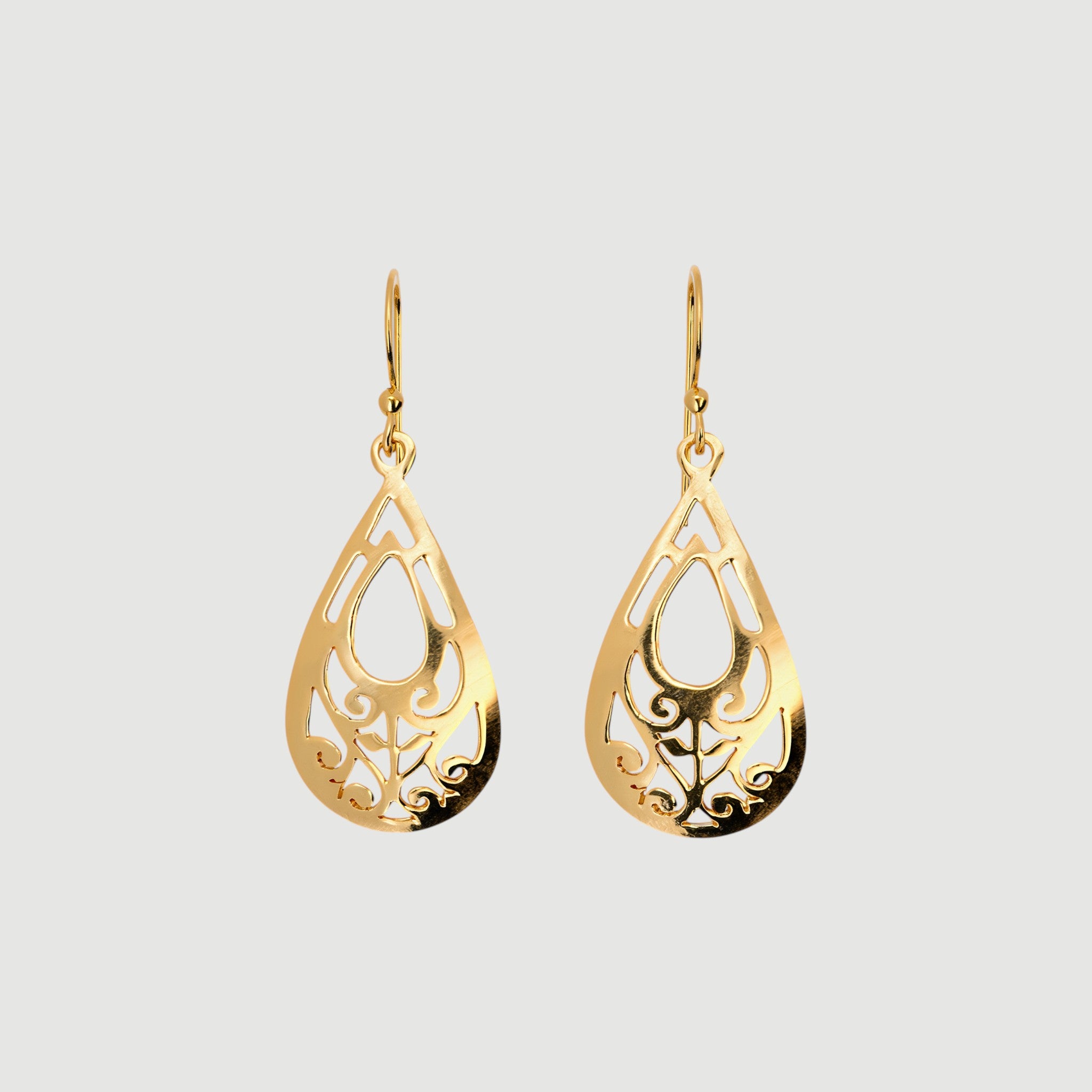 Teardrop Filigree Earring