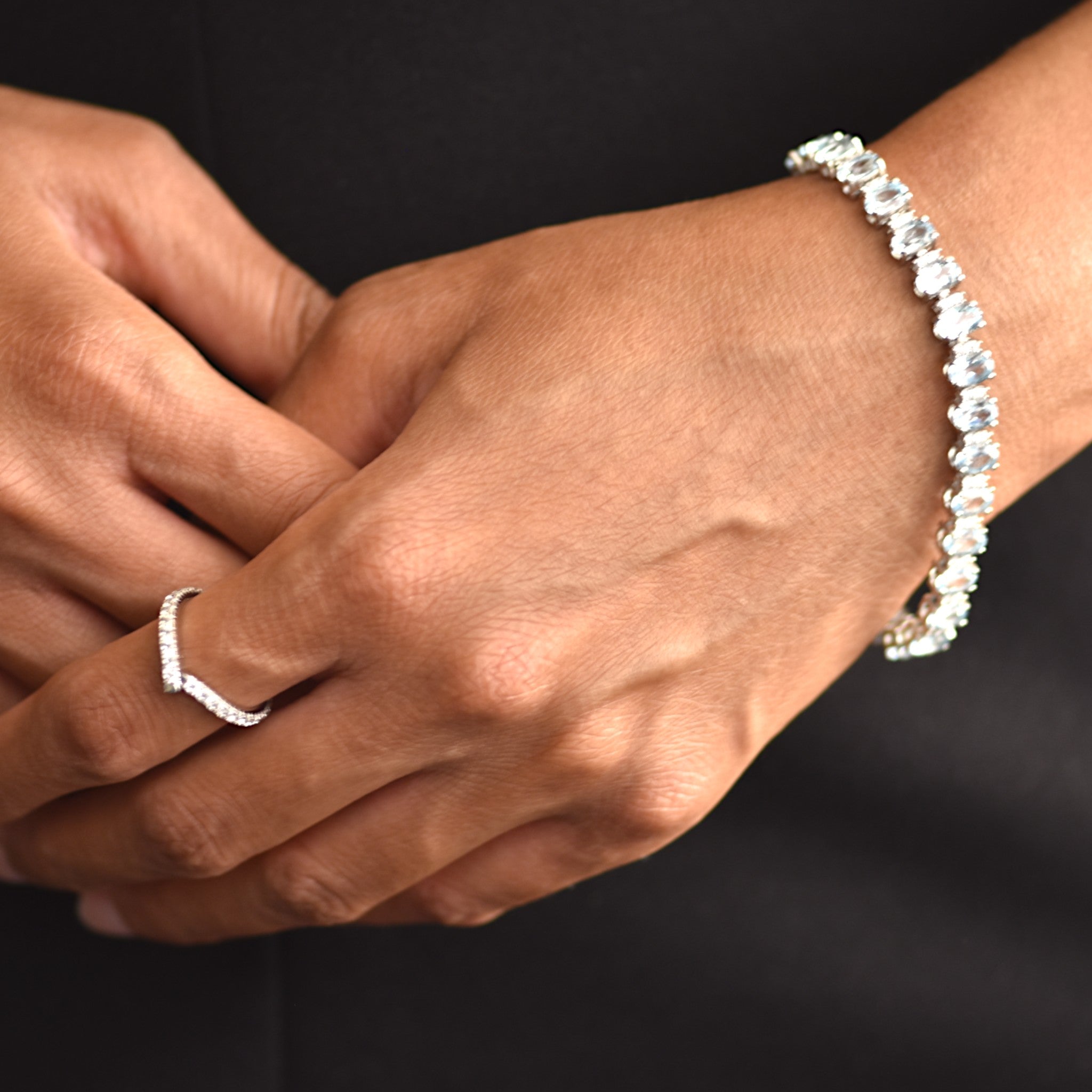 V-Shape Pave Ring1245