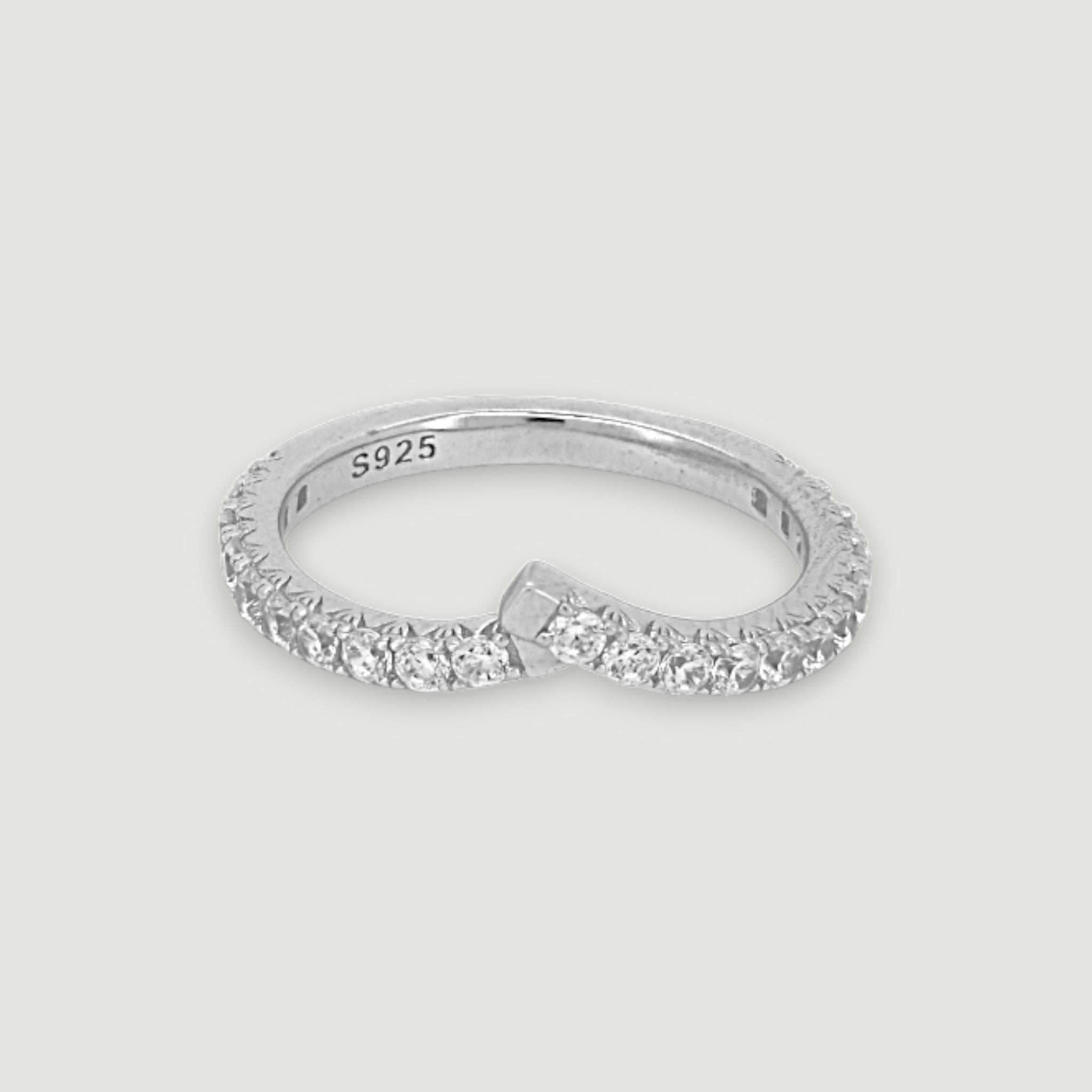 V-Shape Pave Ring56