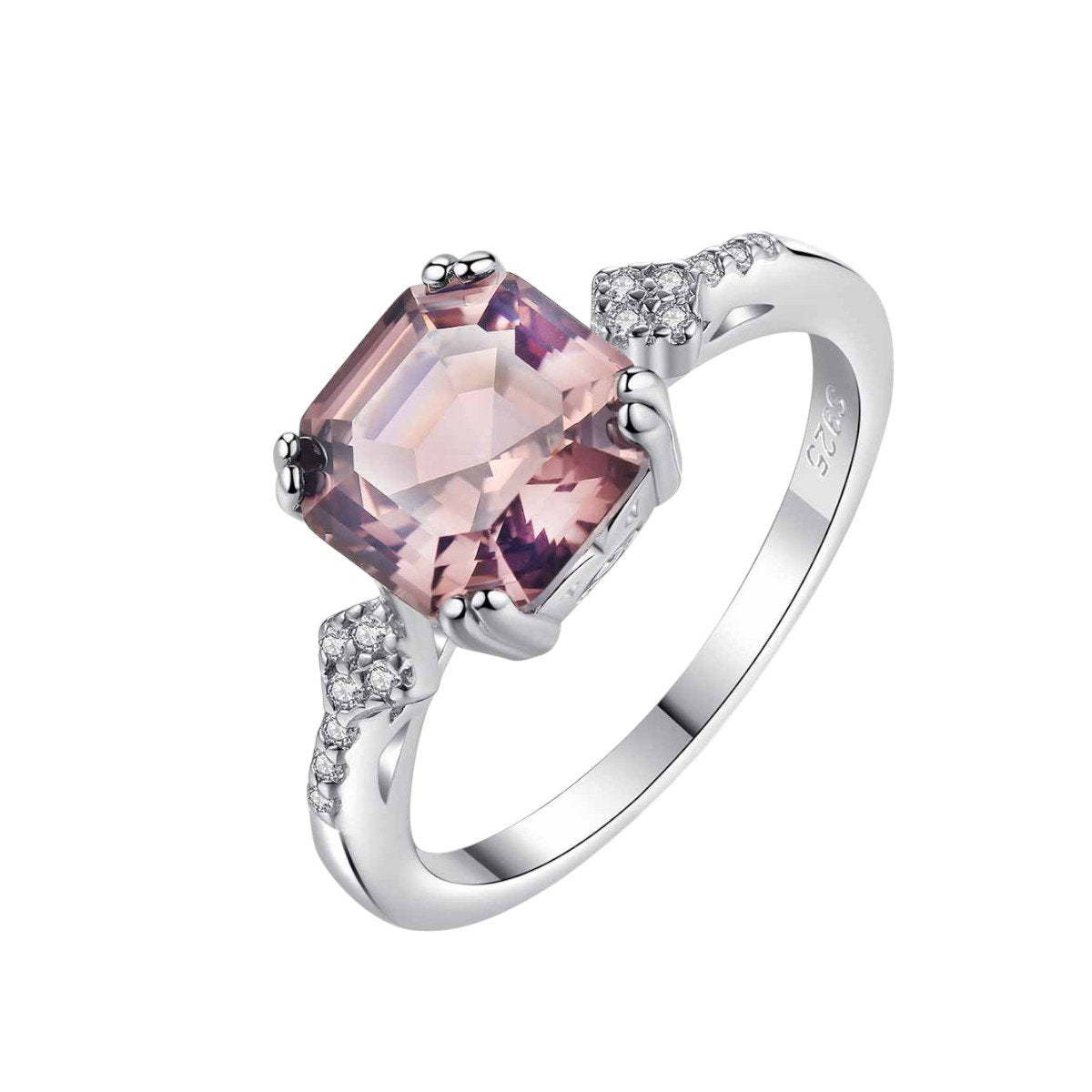 Brown Sapphire Ring in sterling silver 1