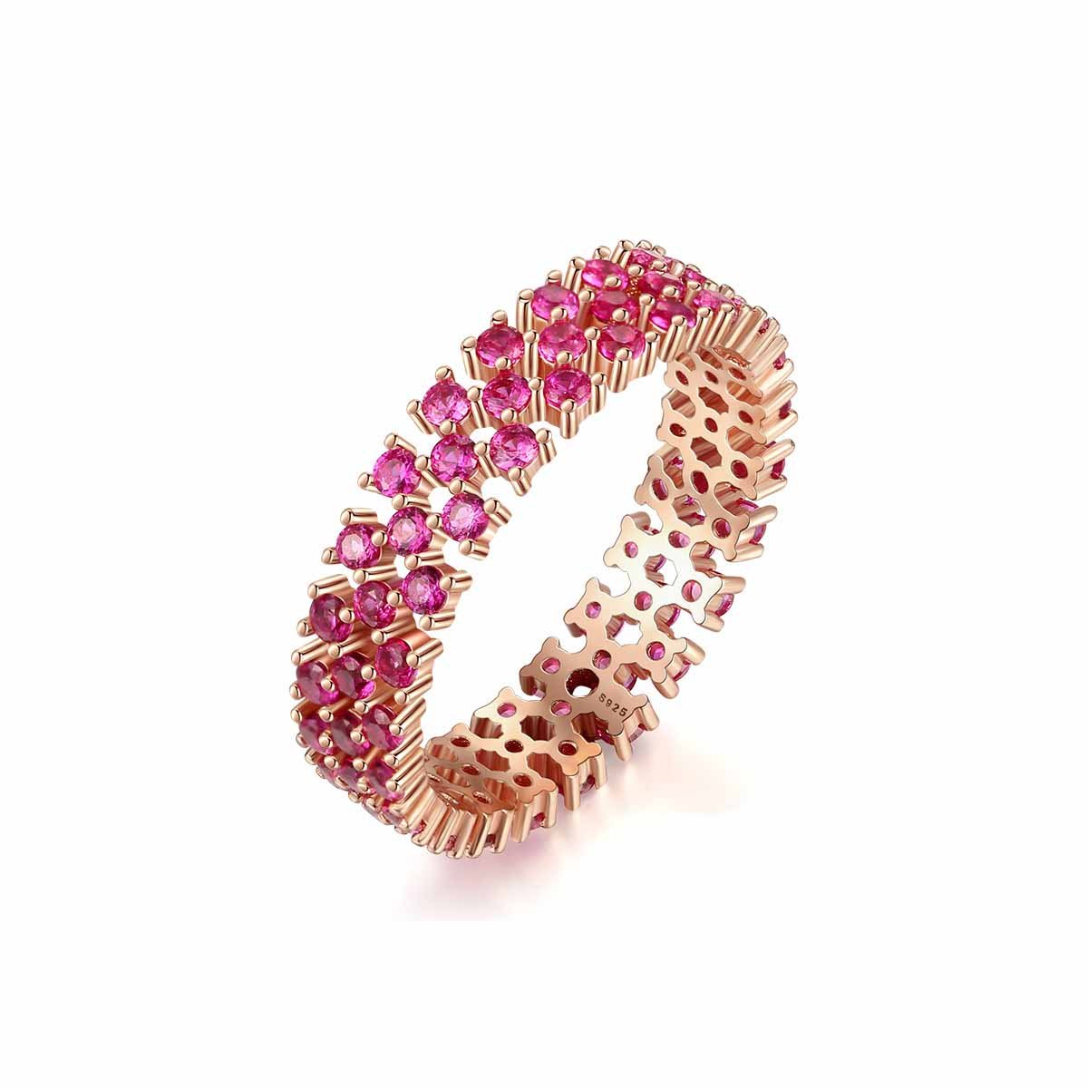 Pink Sapphire Eternity Band1